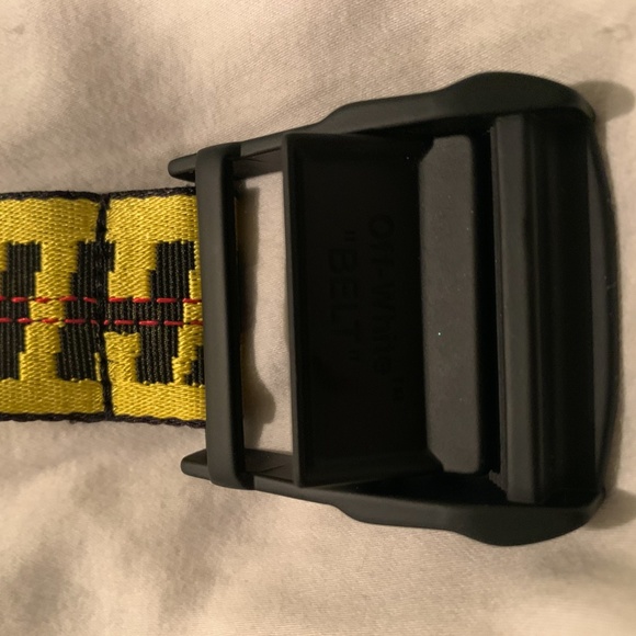 AUTHENTIC Off-White Industrial Belt Yellow - Picture 2 of 2